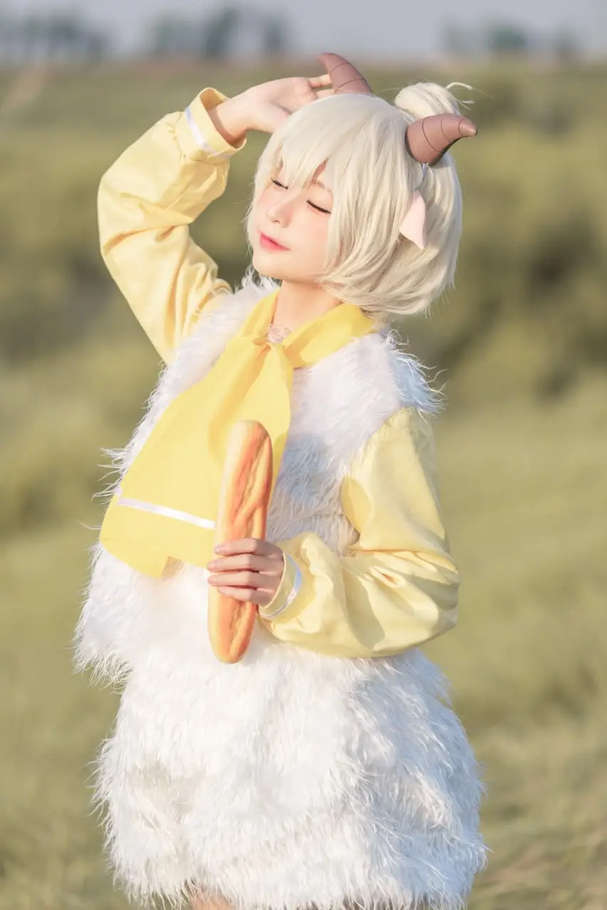 蠢沫沫 - 懒羊羊Cosplay_这么可爱的羊羊