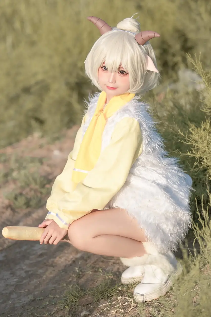 蠢沫沫 - 懒羊羊Cosplay_这么可爱的羊羊