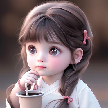 奶茶妹妹#AI绘画# #二次元# #Q版头像#
