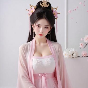 古风美人轻纱薄衣，静坐如画#AI绘画# #美女# #动态连更挑战#