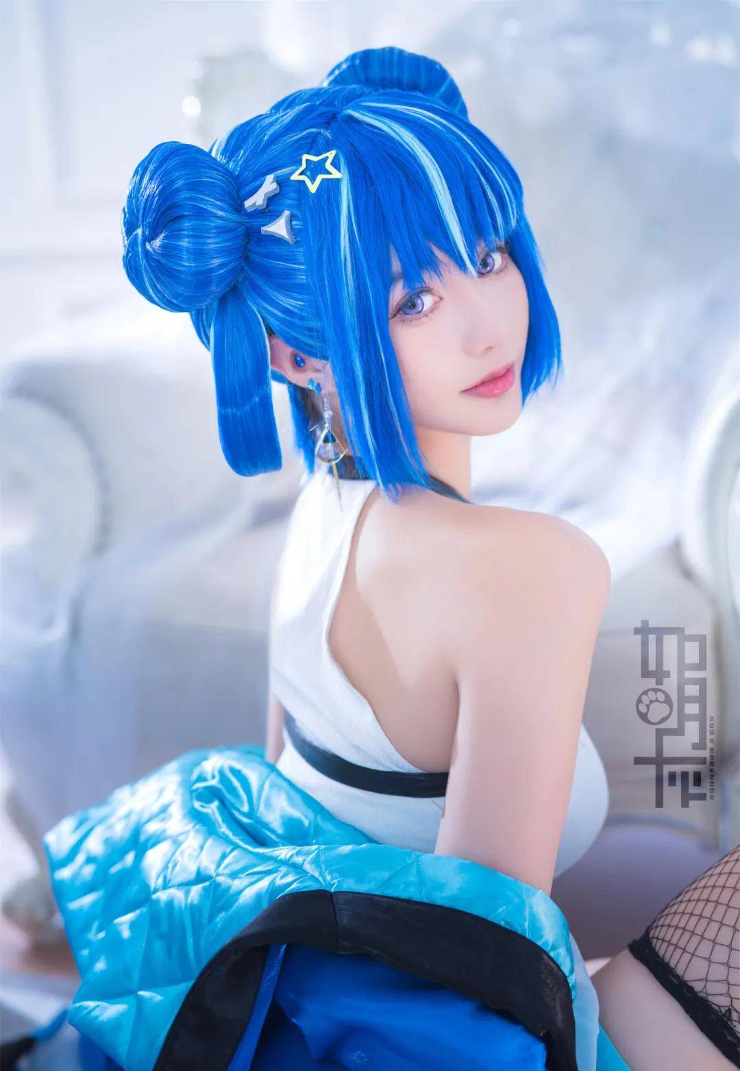 独家爆料！邪恶双子COSPLAY，蓝发女神降临，美到窒息的瞬间，你错过了吗？